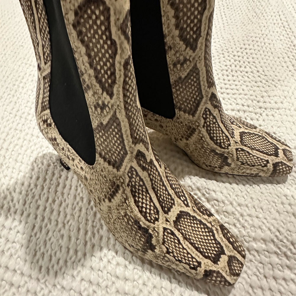 Nordstrom Brown Heeled Boots with Chelsea Design